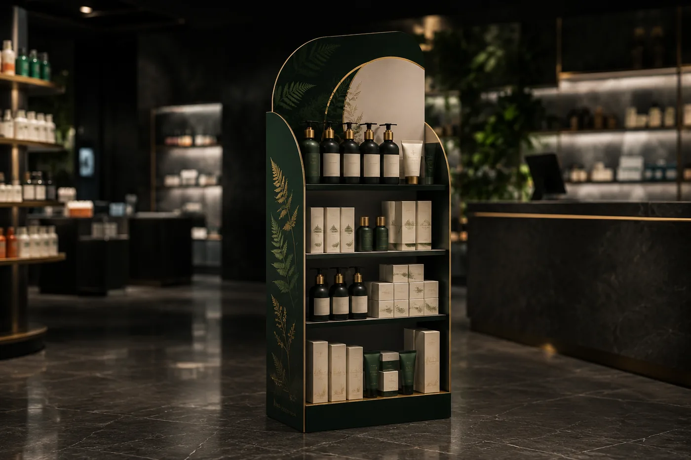 Reyon karton stand uygulaması